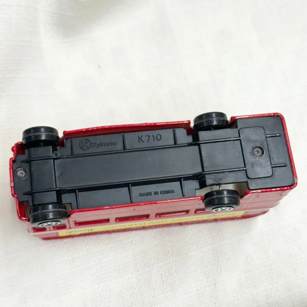 Zyll Models London Transport Double Decker Bus Harrods Red Diecast Model Toy